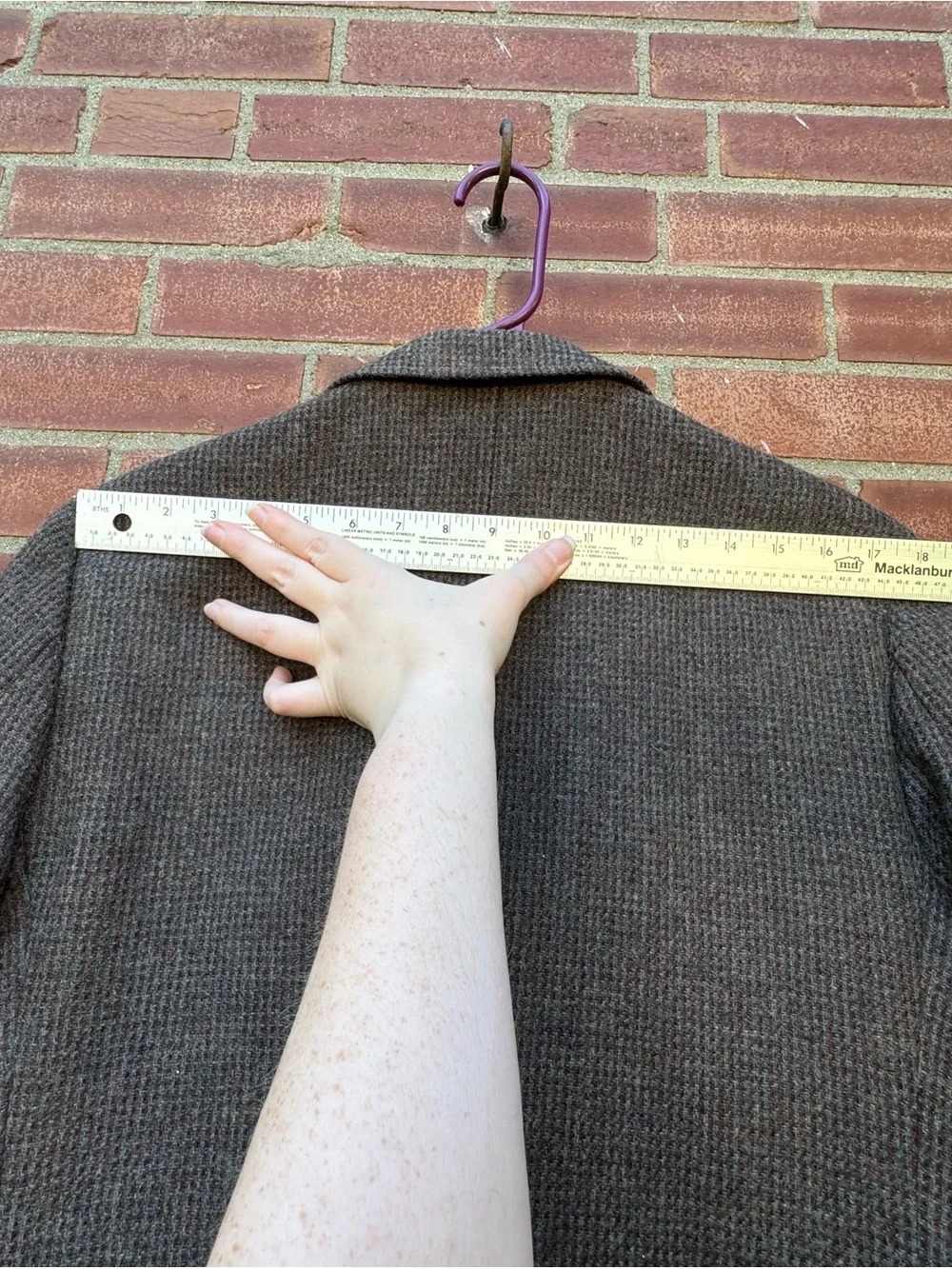 Vintage Imperial by Haggar 100% Pure Wool Tweed Blazer Sport Coat Brown